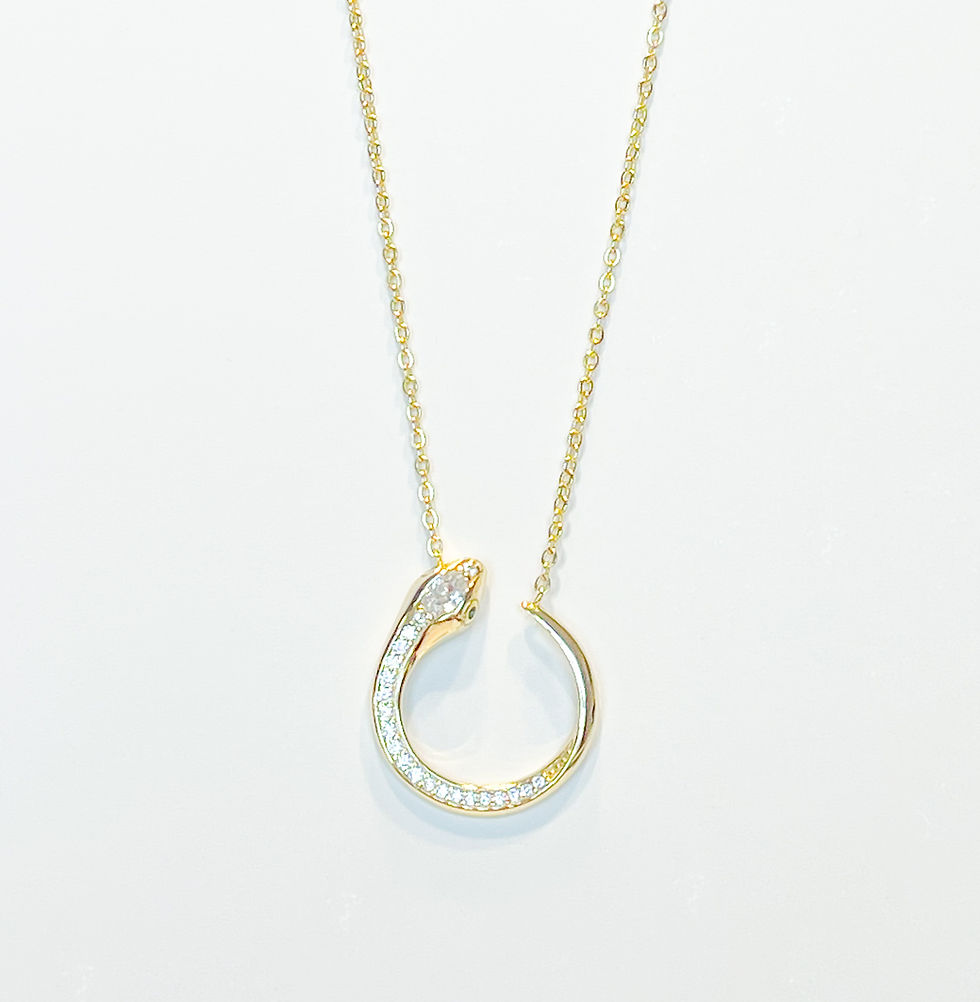 Thumbnail: Gold Snake Necklace