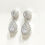Thumbnail: Silver Double Teardrop Earrings