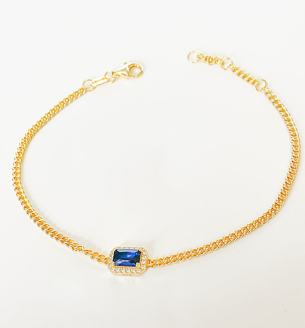 Thumbnail: Gold Sapphire Bracelet