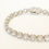 Thumbnail: Silver Circle Medium Tennis Bracelet