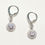 Thumbnail: Silver Drop Circle Earrings