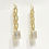 Thumbnail: Gold Drop Link Crystal Earrings