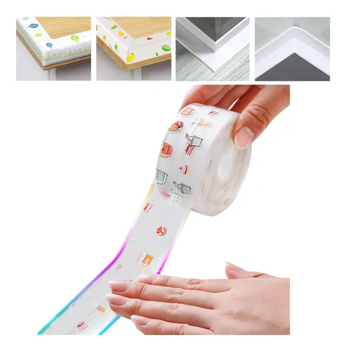 Cinta aislante adhesiva transparente