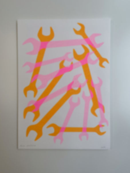 A3 Riso print - sleutel 10