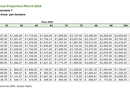 NZETS Carbon Revenue Projections March 2024