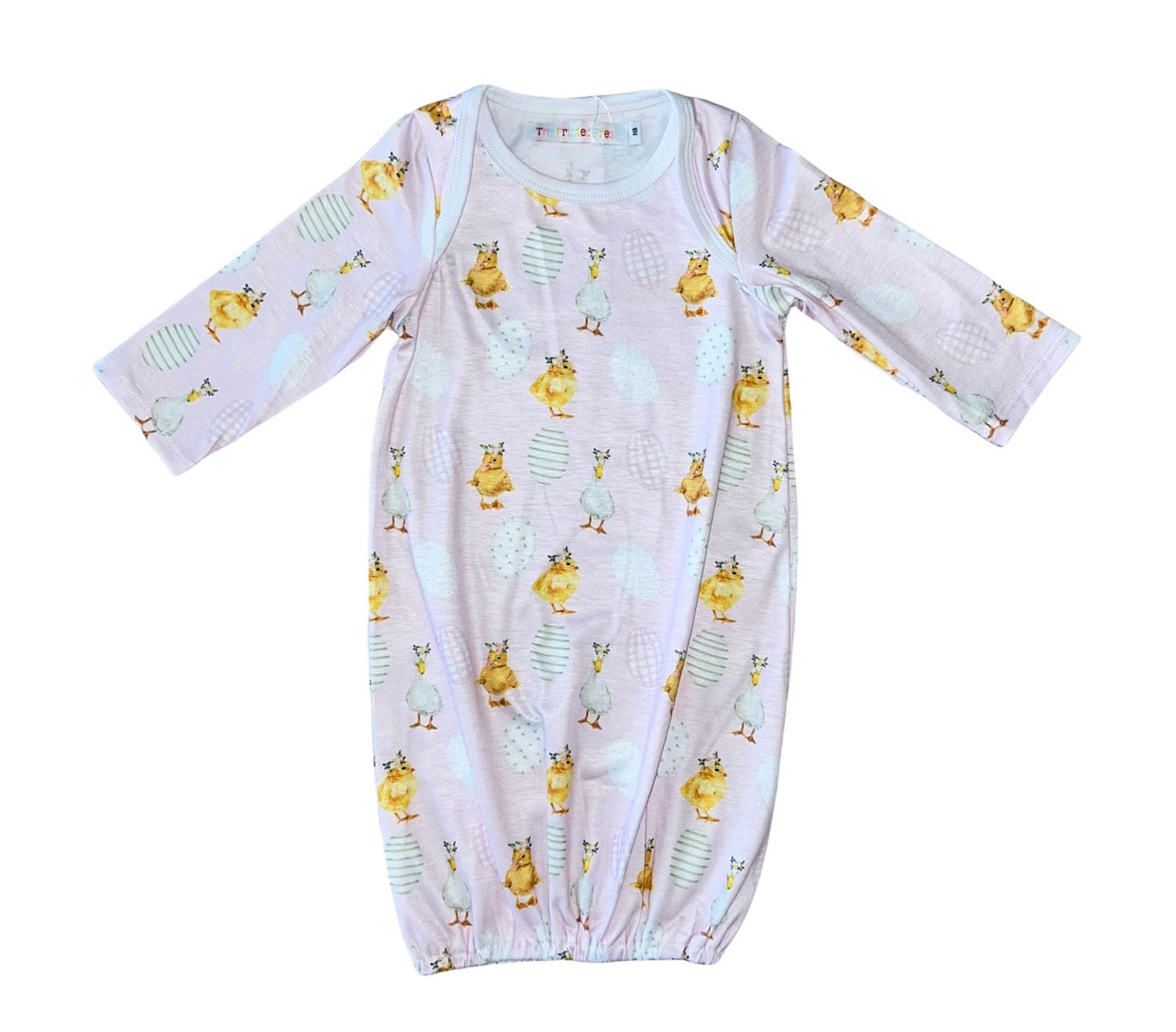 Pink Easter Baby Gown by The Printed Press