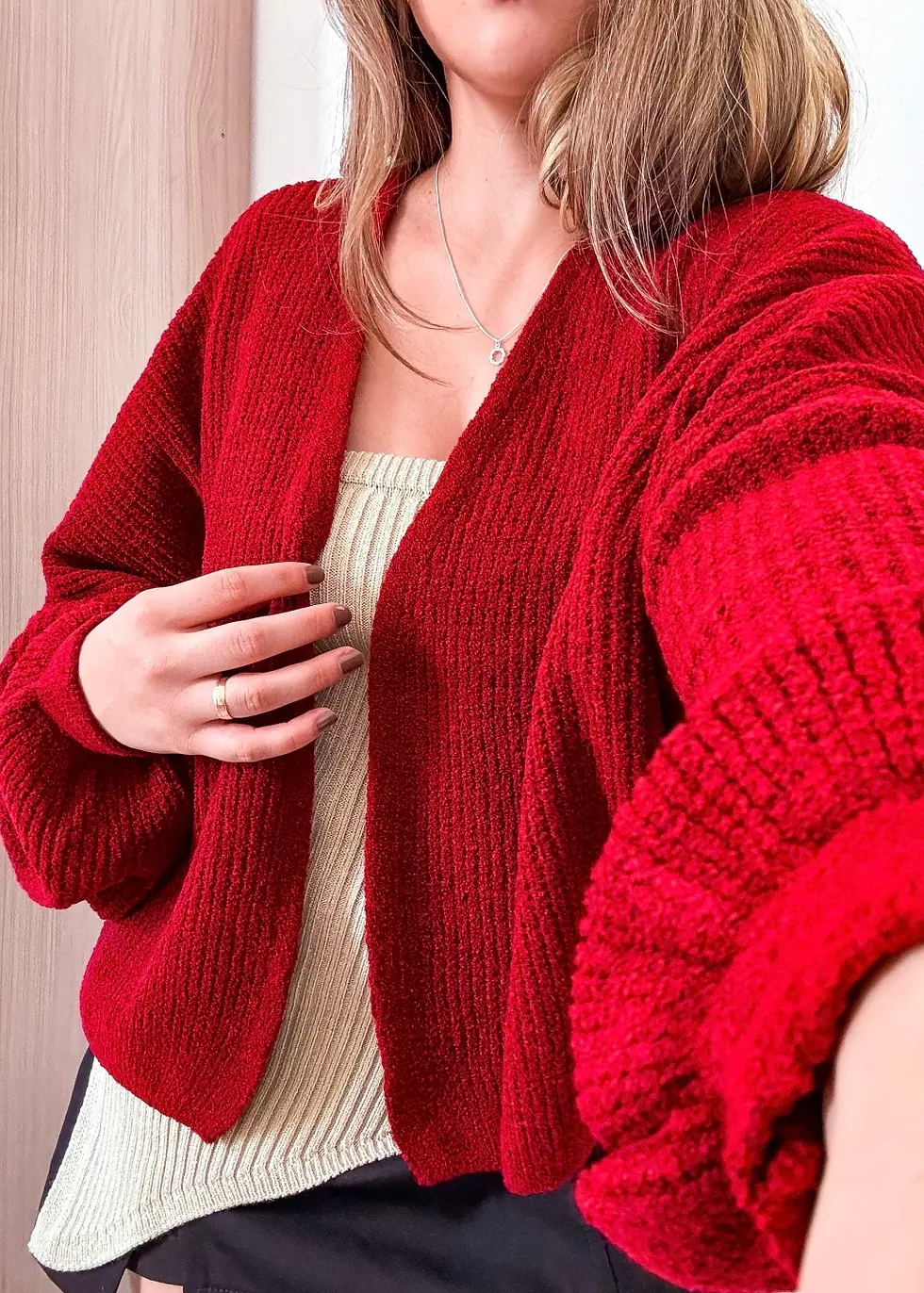 Miniatura: CARDIGAN CURTO TRICOT MOUSSE