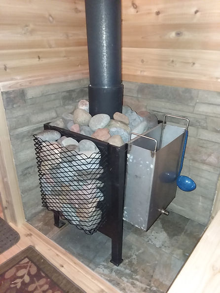 cedar sauna saunas duluth mn minnesota wood burning stove christensen delivery for sale