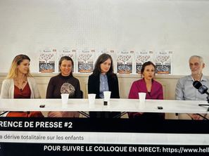 Conférence de presse du colloque "La dérive totalitaire sur les enfants"