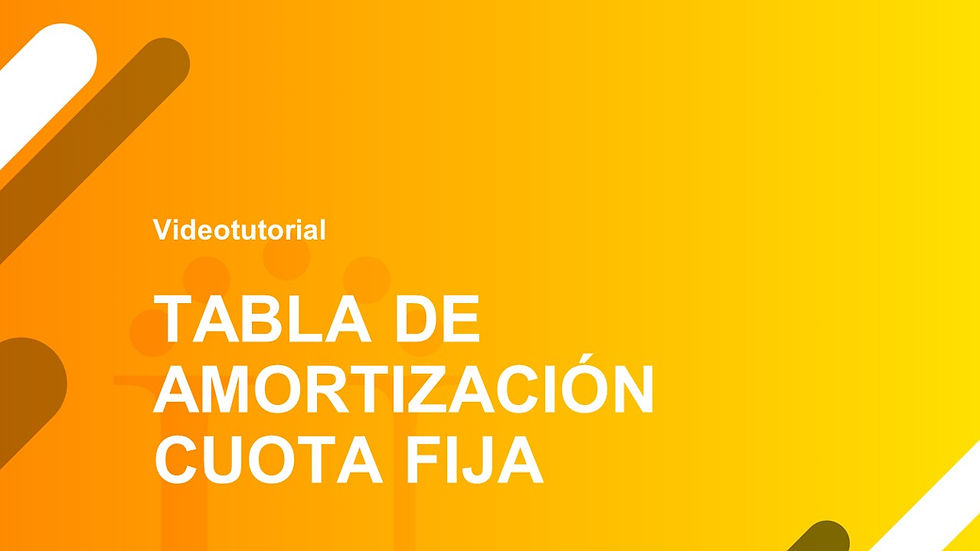 Tabla de Amortización de Cuota Fija
