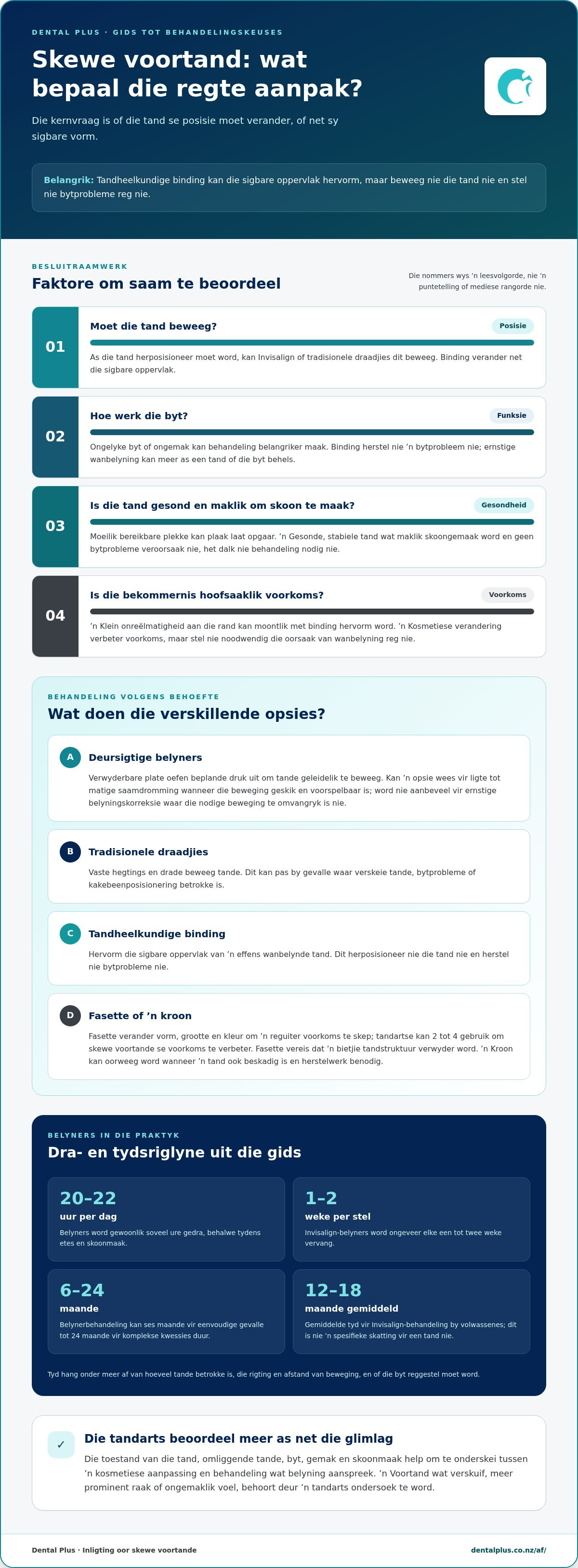 Hoe om 'n skewe voortand reg te maak