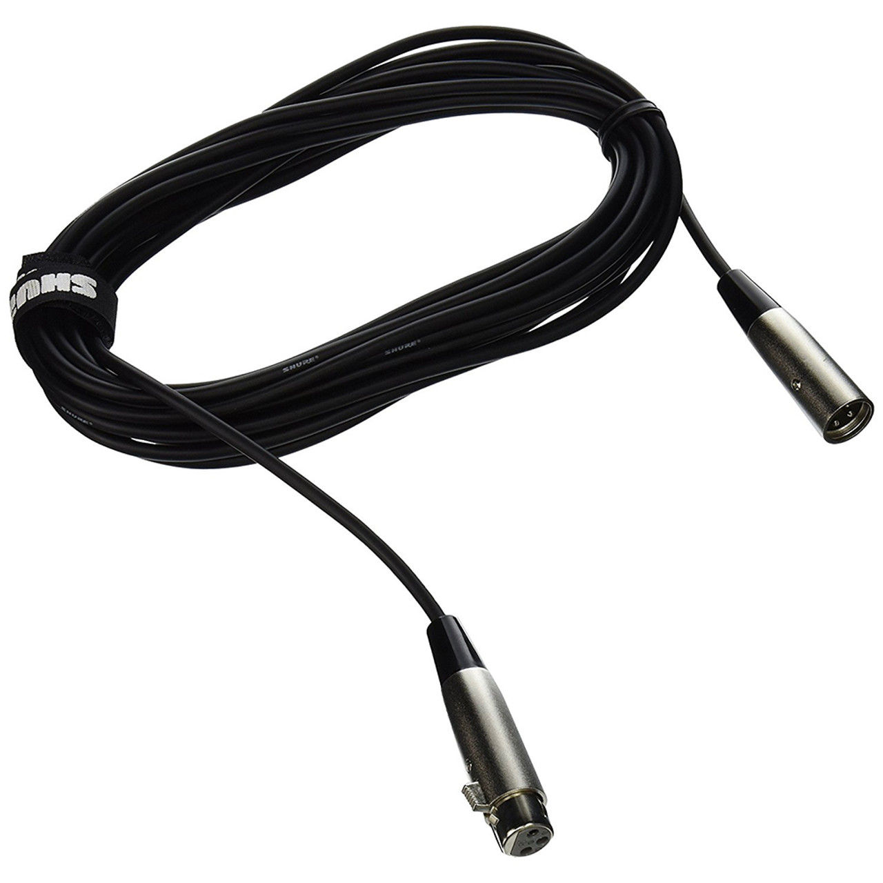 Shure C25J 25' Hi-Flex Cable, Chrome XLR Connectors
