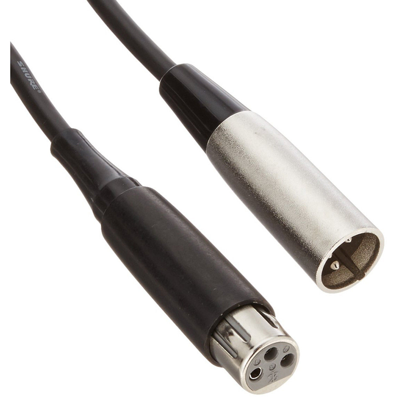 Shure C25B 25' Heavy-Duty Cable, Black XLR Connector on Microphone End