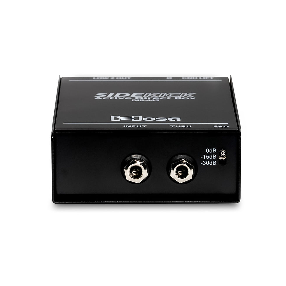 Thumbnail: Hosa Sidekick Active DI Box, 1/4 in TS to XLR3M