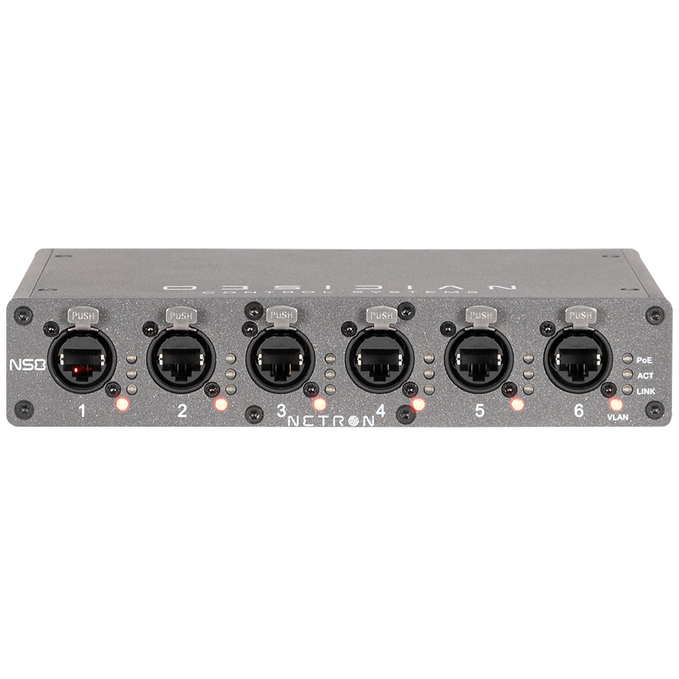 American DJ NS8, 8-Port Switch, 100W POE 1/2 Rack
