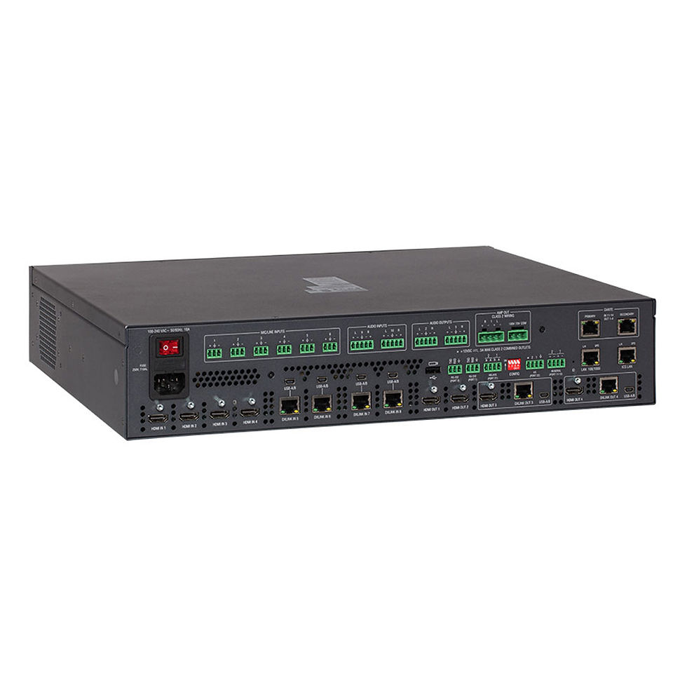 Miniatura: AMX DVX-3266-4K-TAA DVX 8 x 4+2 All-In-One Presentation Switcher