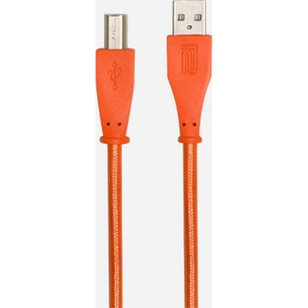 Roland 3FT / 1M INTERCONNECT CABLE, USB-A - USB-B, ORANGE WOVEN