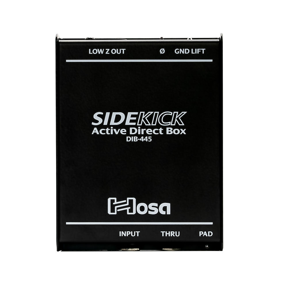 Thumbnail: Hosa Sidekick Active DI Box, 1/4 in TS to XLR3M