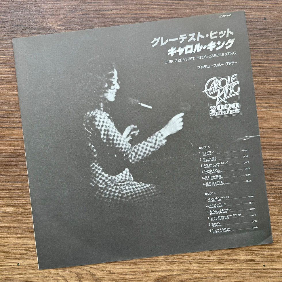 Küçük resim: Carole King – Her Greatest Hits - Songs Of Long Ago 33'lük LP PLAK