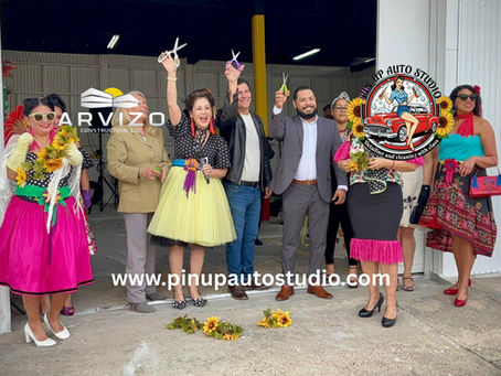     Pinup Auto Studio Shop Ribbon Cut Ceremony