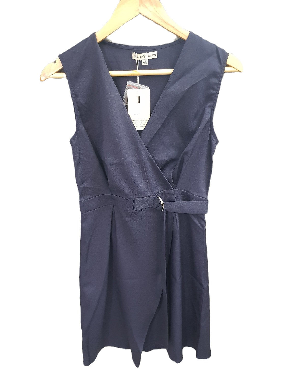 Formal Open Chest Belted Fitted Dress