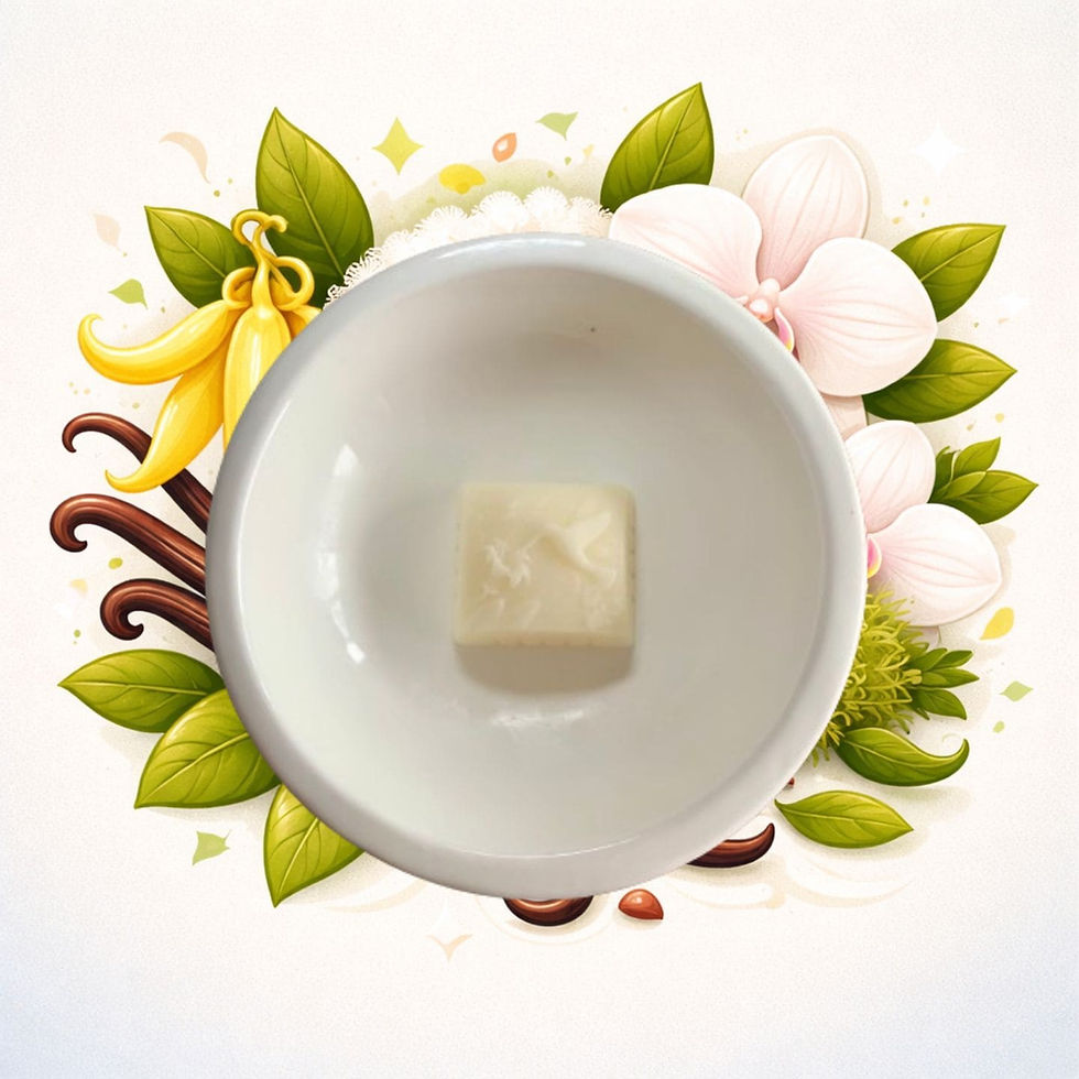 Fondant parfumé Musc diffusé dans brûleur parfum doux et floral