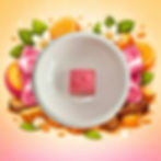Fondant parfumé Candy aux notes d’orange et caramel dans brûleur avec univers gourmand et sucré