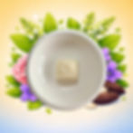 Fondant parfumé Crème Nini dans un brûleur pour parfumer la maison avec un parfum d’intérieur gourmand et floral