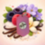 Suspension parfumée Framboise Noire et Vanille en cire végétale – parfum armoire et petits espaces
