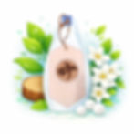 Suspension parfumée Colombe parfum d’intérieur artisanal Les Fondants d’Eléa aux notes florales et musquées