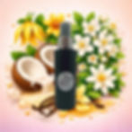 Spray parfum d’intérieur monoï rosé aux notes solaires et florales ambiance été vacances et cocooning