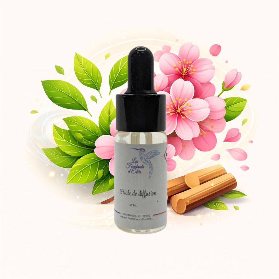 Huile de diffusion Fleur de Sakura parfum floral doux et relaxant pour diffuseur ambiance zen