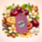 Suspension parfumée cerise noire gourmande pour armoire et voiture aux notes sucrées