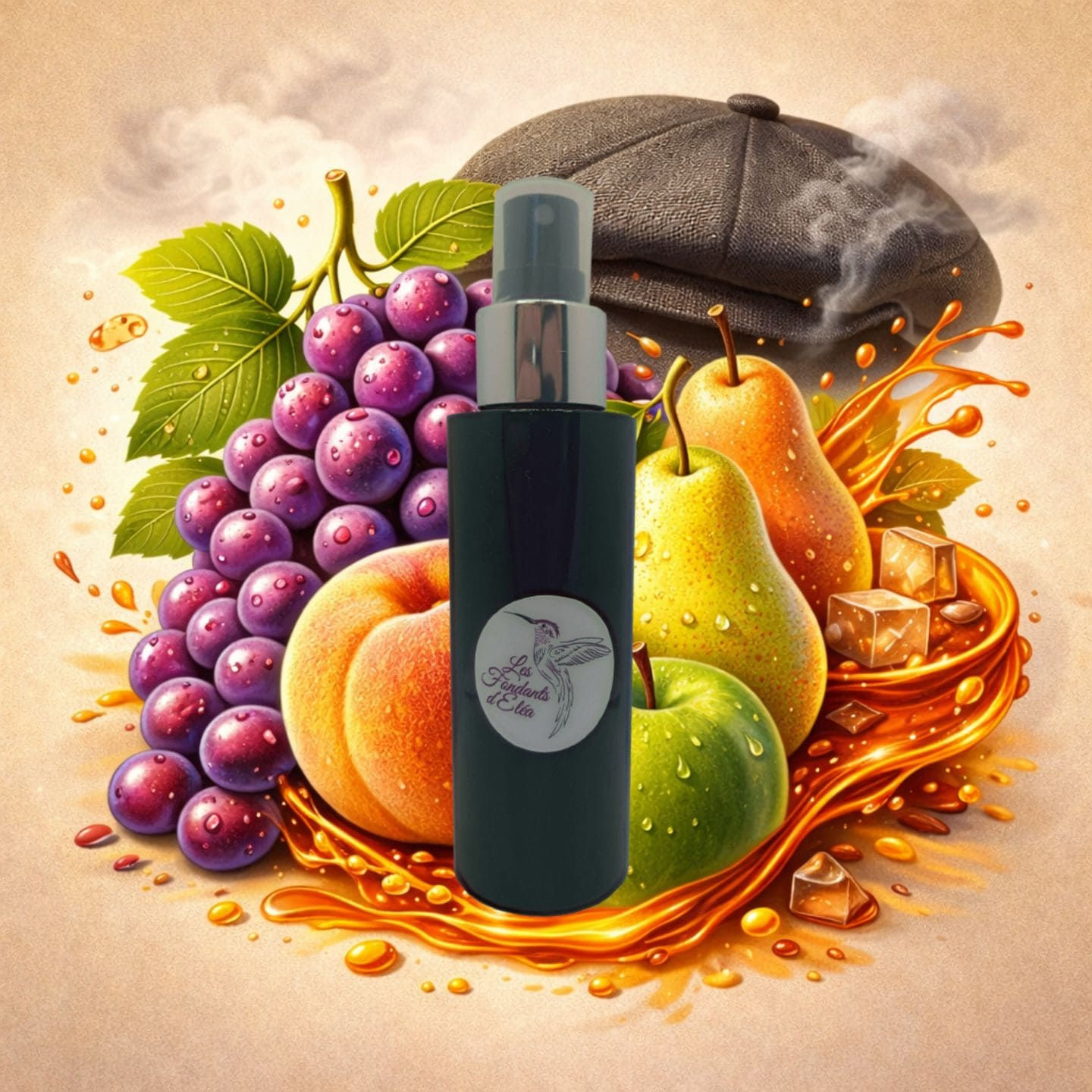 Spray parfum d’intérieur Shelby aux notes fruitées gourmandes et fumées