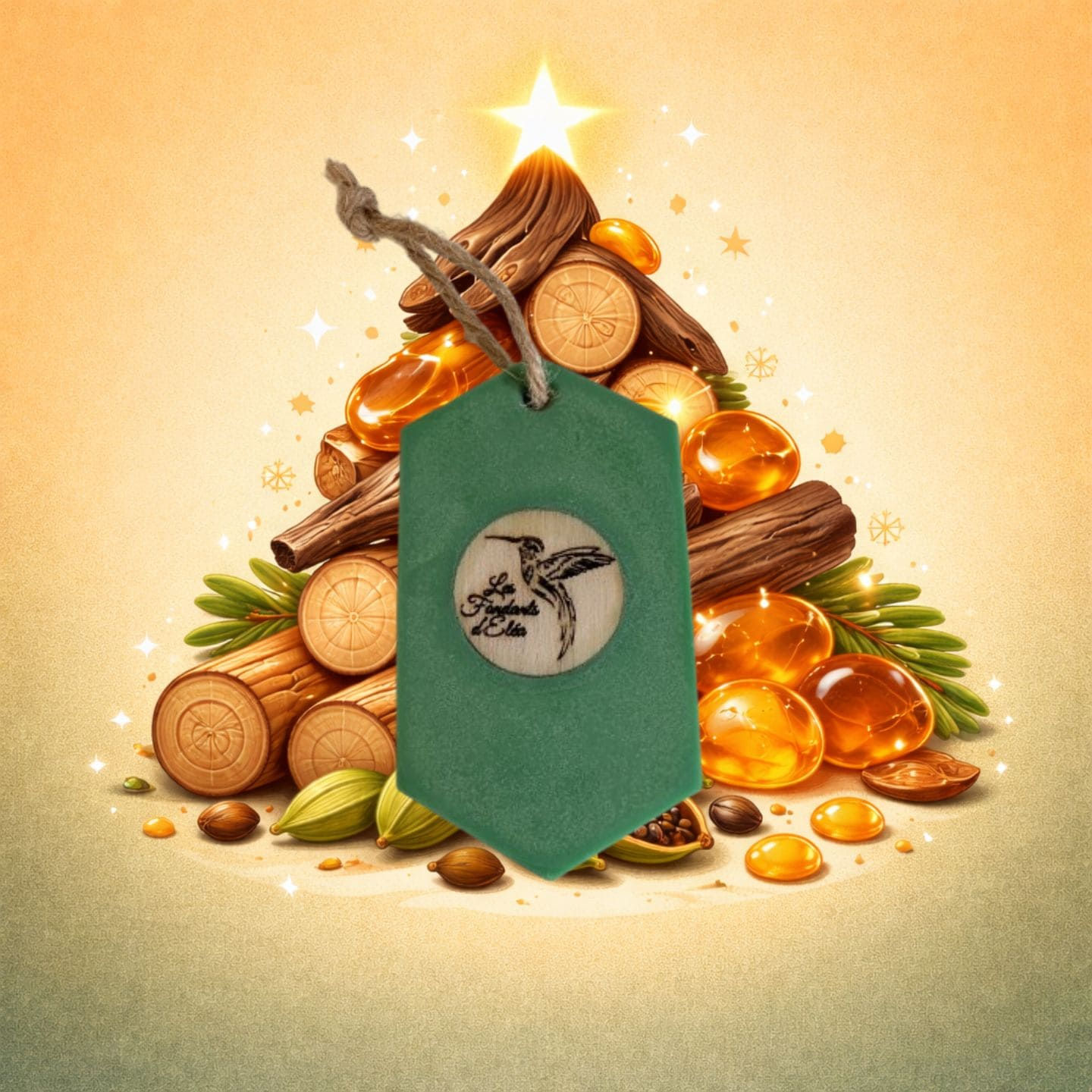 Suspension parfumée sapin de Noël pour parfumer la maison ambiance Noël