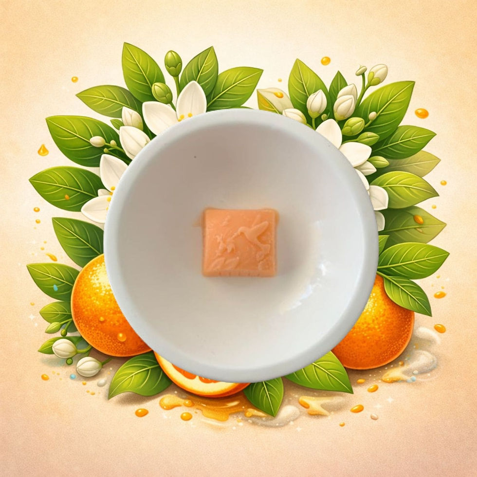 Fondant parfumé néroli senteur fleur d’oranger et orange parfum frais et lumineux