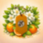Suspension parfumée néroli fleur d’oranger et agrumes pour voiture ou intérieur