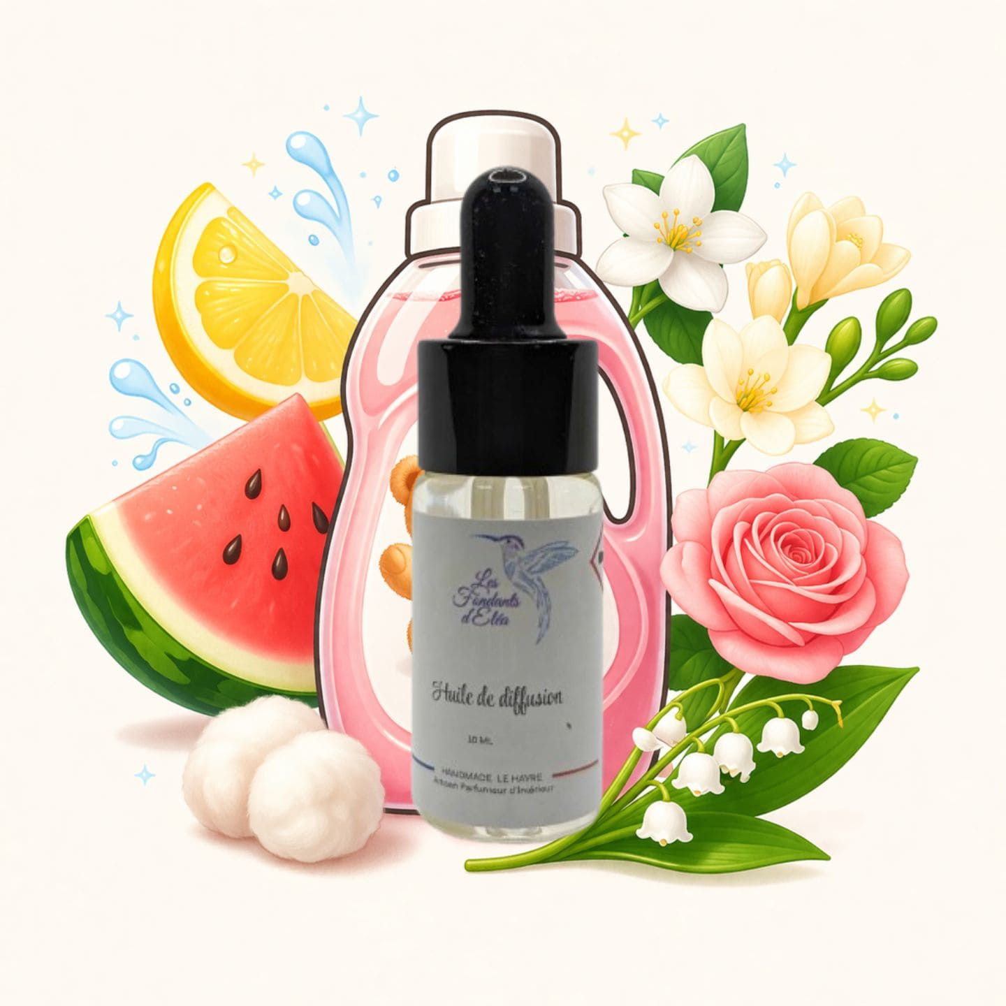 Huile de diffusion Mon Nounours parfum d’intérieur senteur bébé propre douce et cocooning