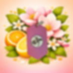Suspension parfumée Magnolia senteur florale fraîche pour voiture ou intérieur ambiance douce