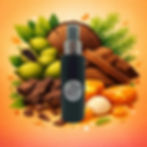 Spray d’ambiance Bois de Oud devant illustration boisée avec ambre, cardamome et bois précieux.