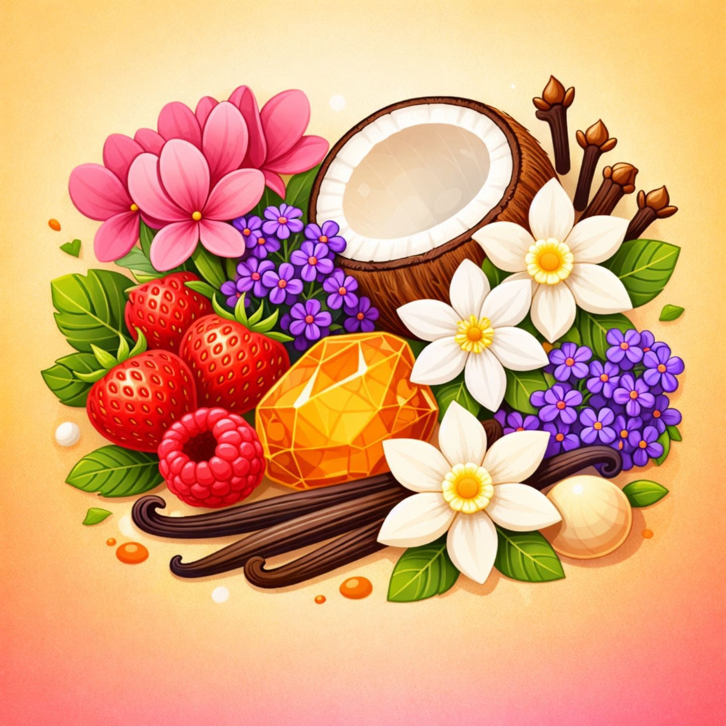 Parfum Seychelles notes olfactives fruits rouges coco vanille fleurs parfum exotique