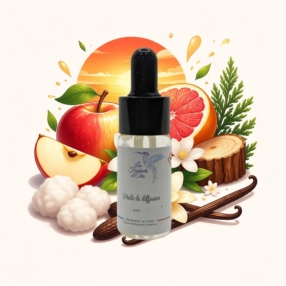 Huile de diffusion Coucher de Soleil parfum fruité boisé chaud pour diffuseur ambiance relaxante
