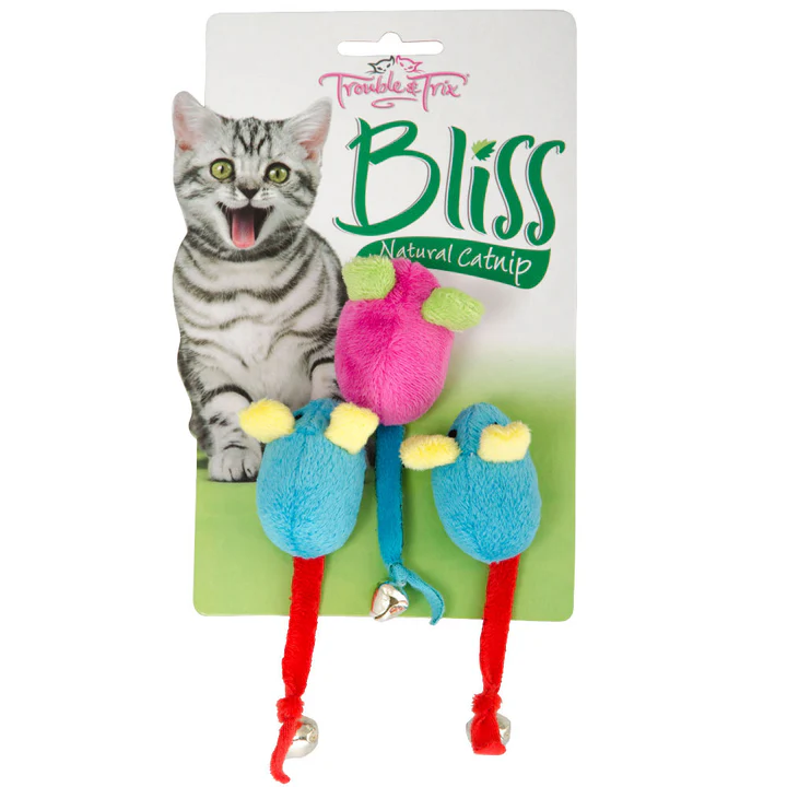 A pack of cat and kitten toys.