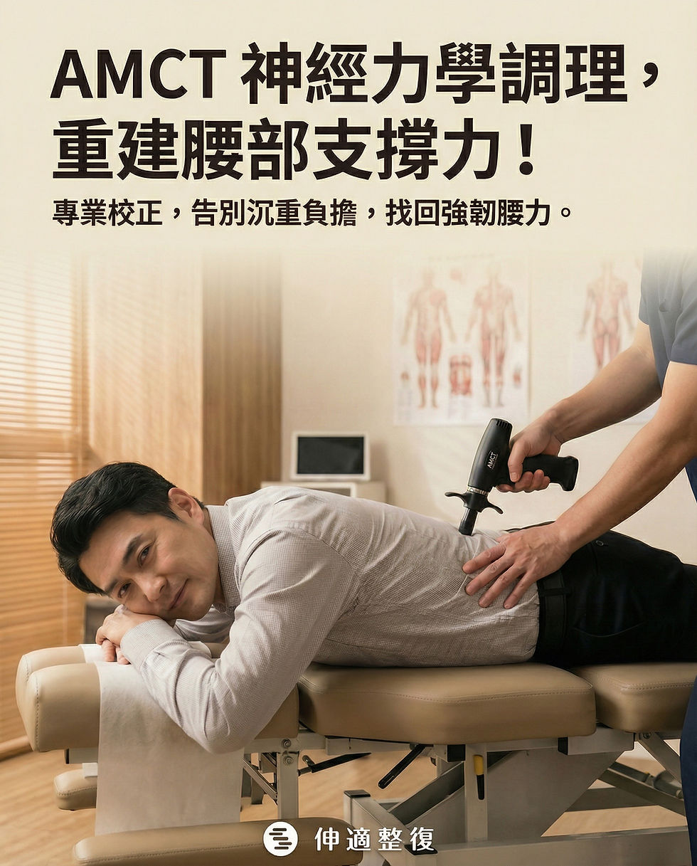 椎間盤突出,AMCT 神經力學調理,重建腰部技撐力!