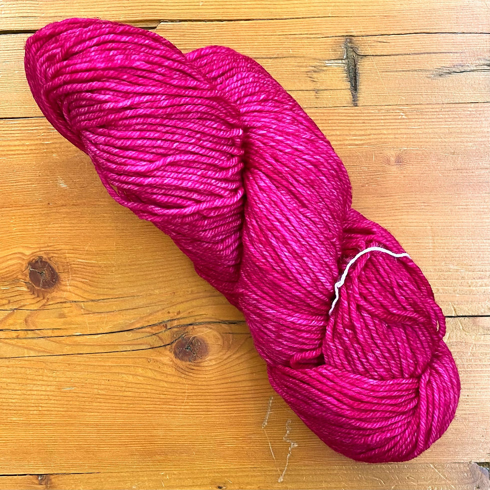 “Fuchsia" Malabrigo Rios worsted weight superwash merino wool yarn