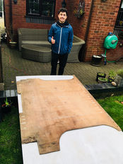Time to cut the floor boards...
