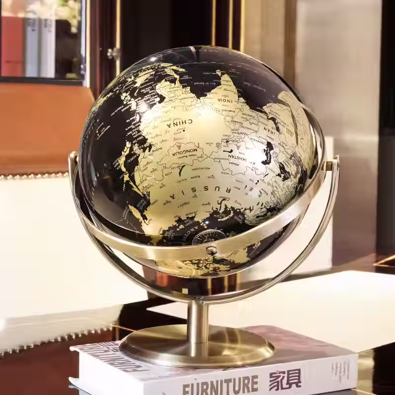 Miniatura: Globo Terráqueo negro con dorado