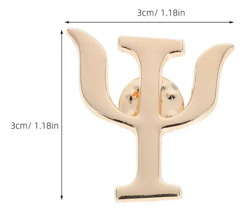 Miniatura: Pin simbolo psicología Psi (Ψ)