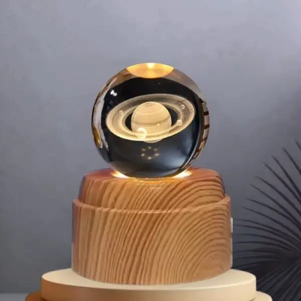 Miniatura:  Lámparas esfera giratoria de Cristal 3D 