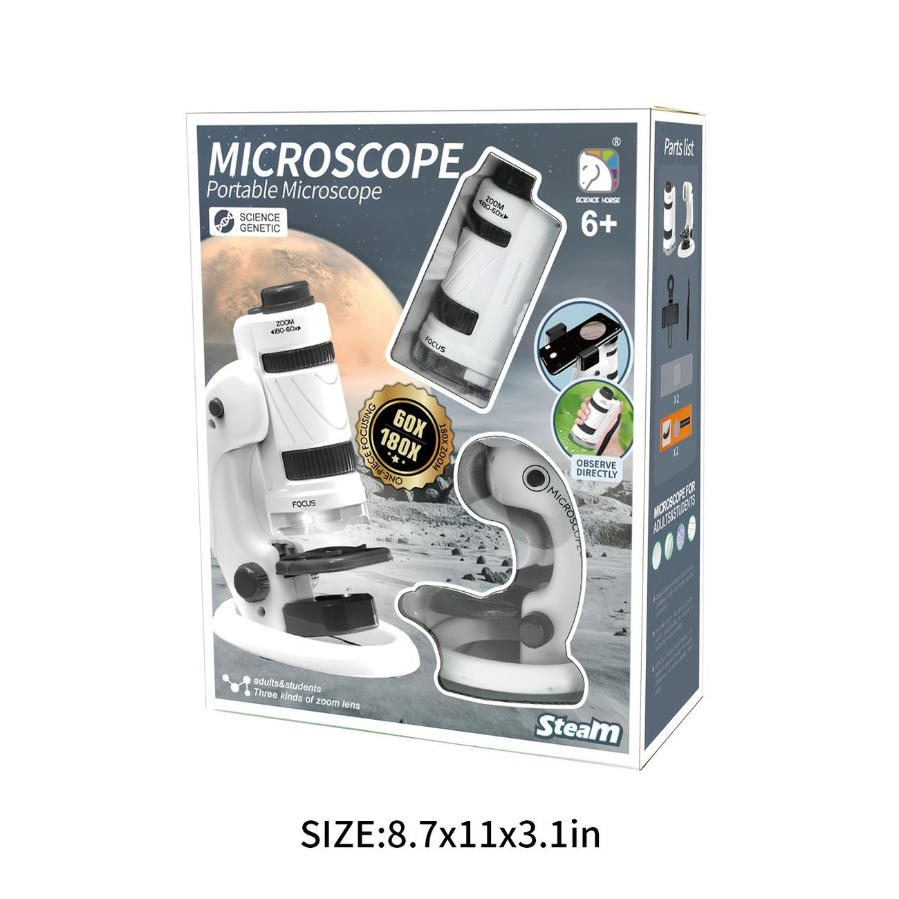 Microscopio Científico 60-180X